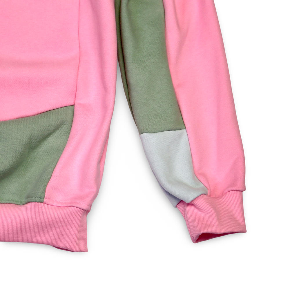 
                  
                    Liberty & Hustle Paneled Hoodie - Pink/Blue
                  
                