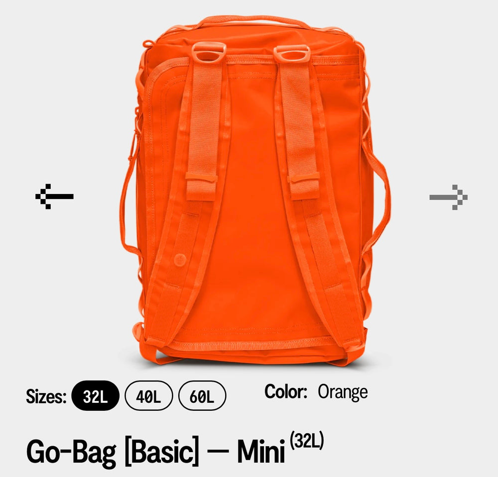 
                  
                    Go Bag (Mini 32 L ) - Baboon To The Moon - Orange
                  
                