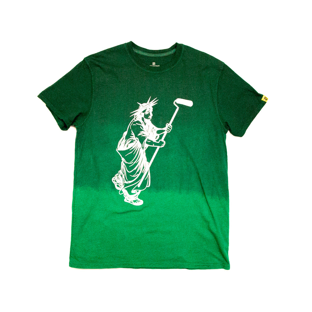 Liberty & Hustle T - Dipped Green